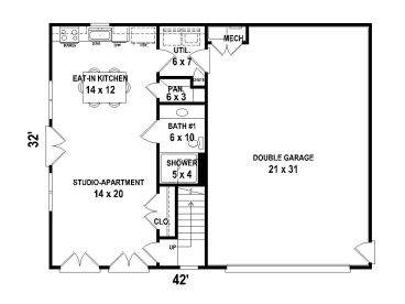 1st Floor Plan, 006G-0117