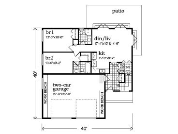 1st Floor Plan, 032G-0011