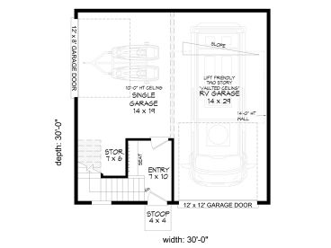 1st Floor Plan, 062G-0459