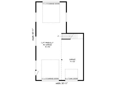 1st Floor Plan, 062G-0121