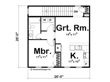 2nd Floor Plan, 050G-0010