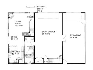 1st Floor Plan, 012G-0052
