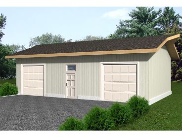 Garage Plan with Storage, 012G-0040