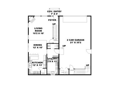 1st Floor Plan, 012G-0124