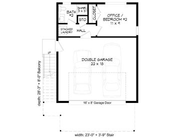 1st Floor Plan, 062G-0386