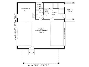 1st Floor Plan, 062G-0393