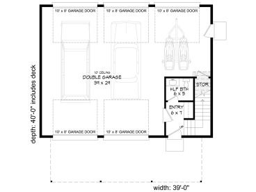 1st Floor Plan, 062G-0204