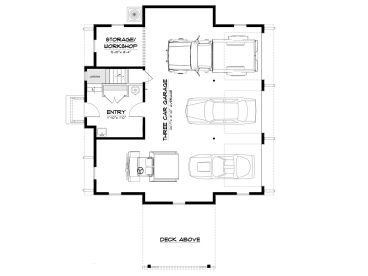 1st Floor Plan, 087G-0001