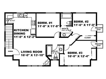 2nd Floor Plan, 012G-0006