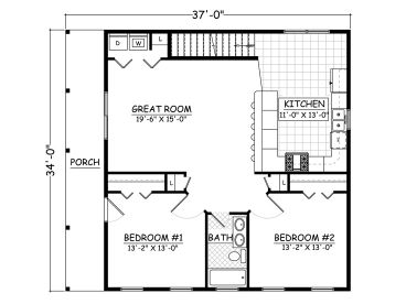 2nd Floor Plan, 078G-0009