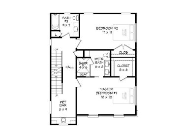 2nd Floor Plan, 062G-0141