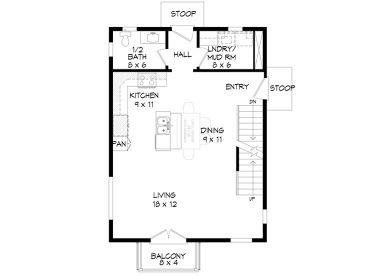 1st Floor Plan, 062G-0199