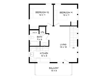 2nd Floor Plan, 062G-0202