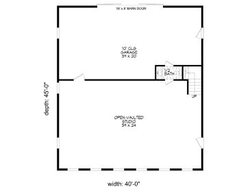 1st Floor Plan, 062B-0030