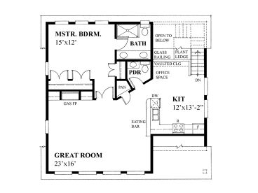 2nd Floor Plan, 010G-0022