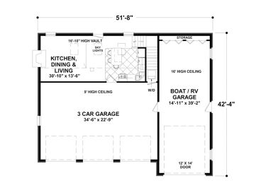 1st Floor Plan, 007G-0018