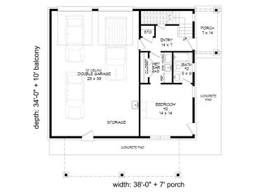 1st Floor Plan, 062G-0334