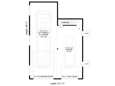 1st Floor Plan, 062G-0401