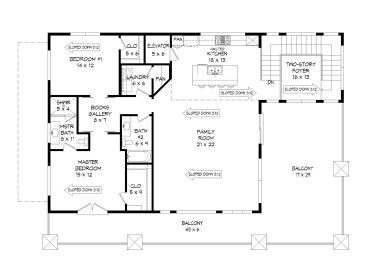 2nd Floor Plan, 062G-0291