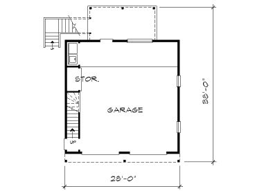 1st Floor Plan, 008G-0002