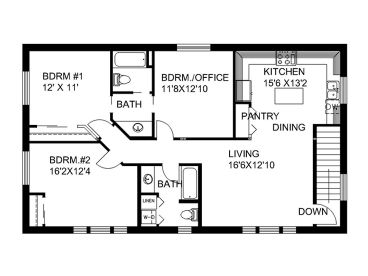 2nd Floor Plan, 012G-0088