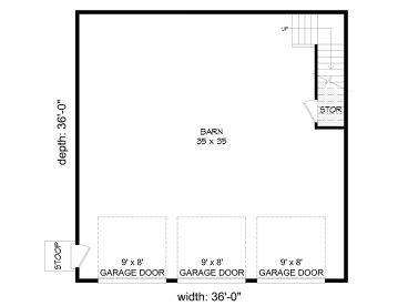 1st Floor Plan, 062B-0018