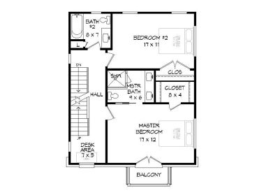 2nd Floor Plan, 062G-0135