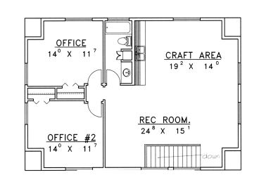 2nd Floor Plan, 012G-0024