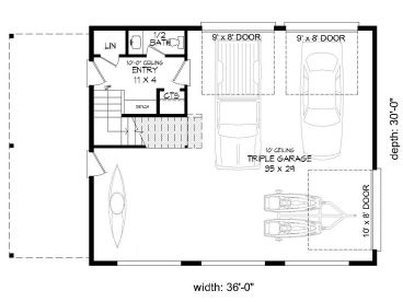1st Floor Plan, 062G-0183