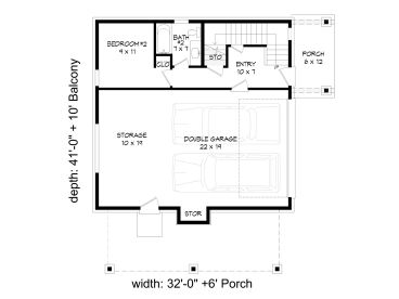 1st Floor Plan, 062G-0263
