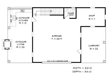 1st Floor Plan, 019G-0026