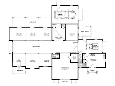 1st Floor Plan, 087B-0007