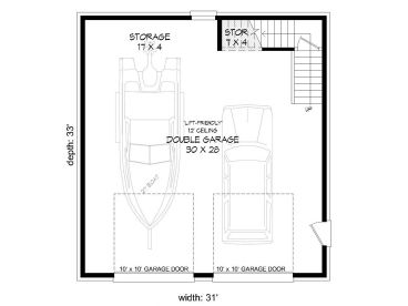 1st Floor Plan, 062G-0180