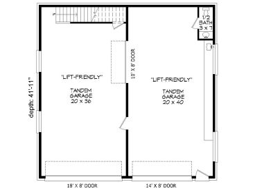 1st Floor Plan, 062G-0129