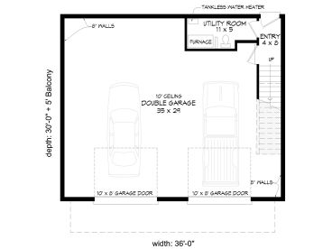1st Floor Plan, 062G-0418