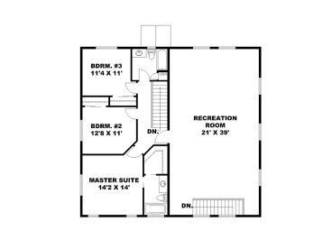 2nd Floor Plan, 012G-0124