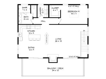 2nd Floor Plan, 062G-0204