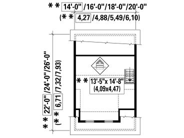 2nd Floor Plan, 072G-0018