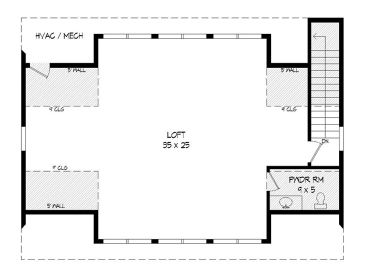 2nd Floor Plan, 062G-0196