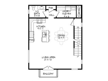 1st Floor Plan, 062G-0188