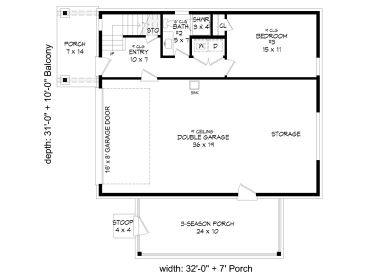 1st Floor Plan, 062G-0331