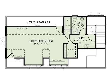 2nd Floor Plan, 025G-0014