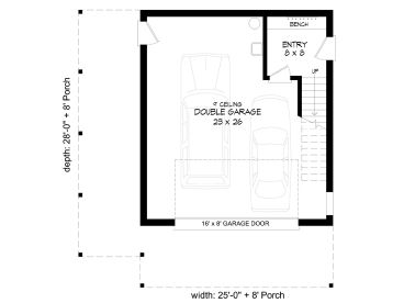 1st Floor Plan, 062G-0375