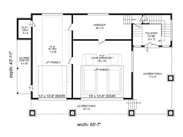 1st Floor Plan, 062G-0161