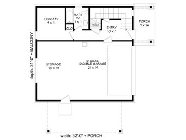1st Floor Plan, 062G-0205