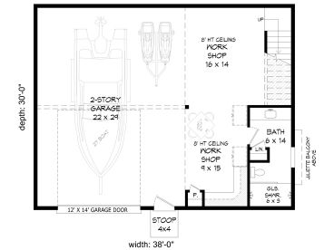 1st Floor Plan, 062G-0441