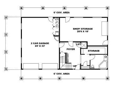 1st Floor Plan, 012G-0136