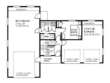 1st Floor Plan, 010G-0023