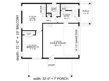 1st Floor Plan, 062G-0340