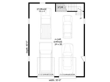 1st Floor Plan, 062G-0088